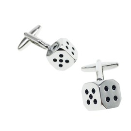 Cuff-Arts Cufflinks for Men Dice Cufflinks with a Gift Box C10119