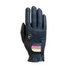Roeckl Sports Maryland Riding Gloves, Tournament Summer Gloves, Black 6