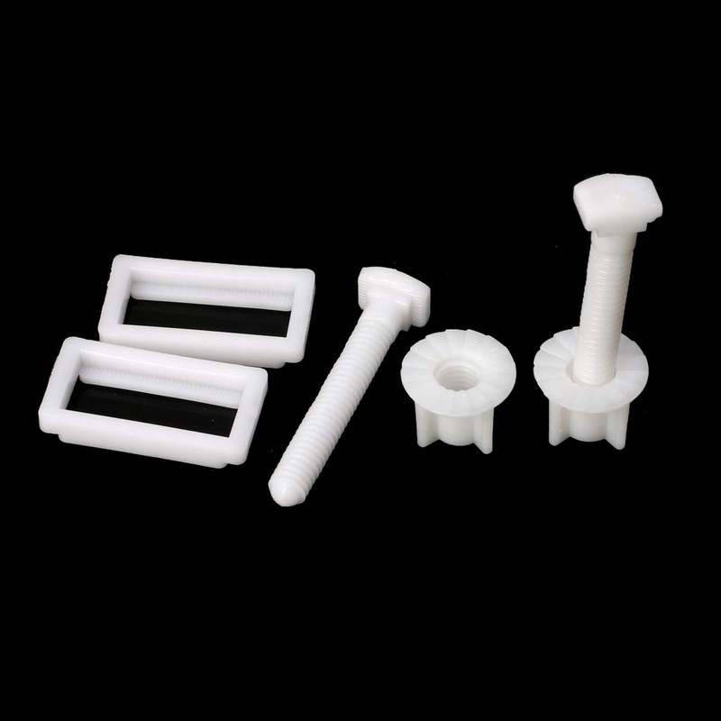 fatteryu 1 Pair Toilet Seat Hinge Bolts Screw Fixing Fitting