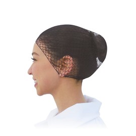 DIKEN Paquete de 12 Red Para Cabello, Negro - Grado Alimenticio, Malla Elástica Ajustable. Protector para Pelo de Uso Rudo