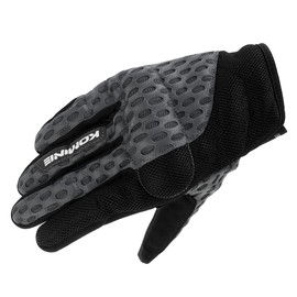 Komine GK-2433 Protective Cooling Mesh Gloves for Motorcycles Basalt Gray L