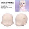 Blank Doll Head for 1/12 Ball Jointed Doll DIY Makeup