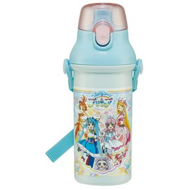 Skater PSB5SANAG-A Pretty Cure Water Bottle, 16.9 fl oz (480 ml), For Kids, Antibacterial, Plastic, Made in Japan