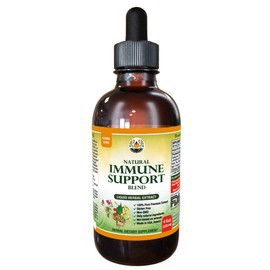 Natural Immune Support Supplement. Tincture of: Quina, OSHA, Echinacea, Lomatium, Forsythia, Cat's Claw, PAU d’Arco, Turmeric, Umckaloabo, Ginseng, Bupleurum and Other Herbs 4 ozQ