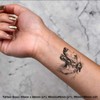 4 x 'Borzoi Dog Portrait' Temporary Tattoos (TO00073024)