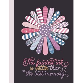 The Faintest Ink is Better Than the Best Memory,: A Large Inspirational Writing Journal for Notes, Ideas, and Everyday Reflections – Notebook (8.5 x 11 in, 100 Pages)