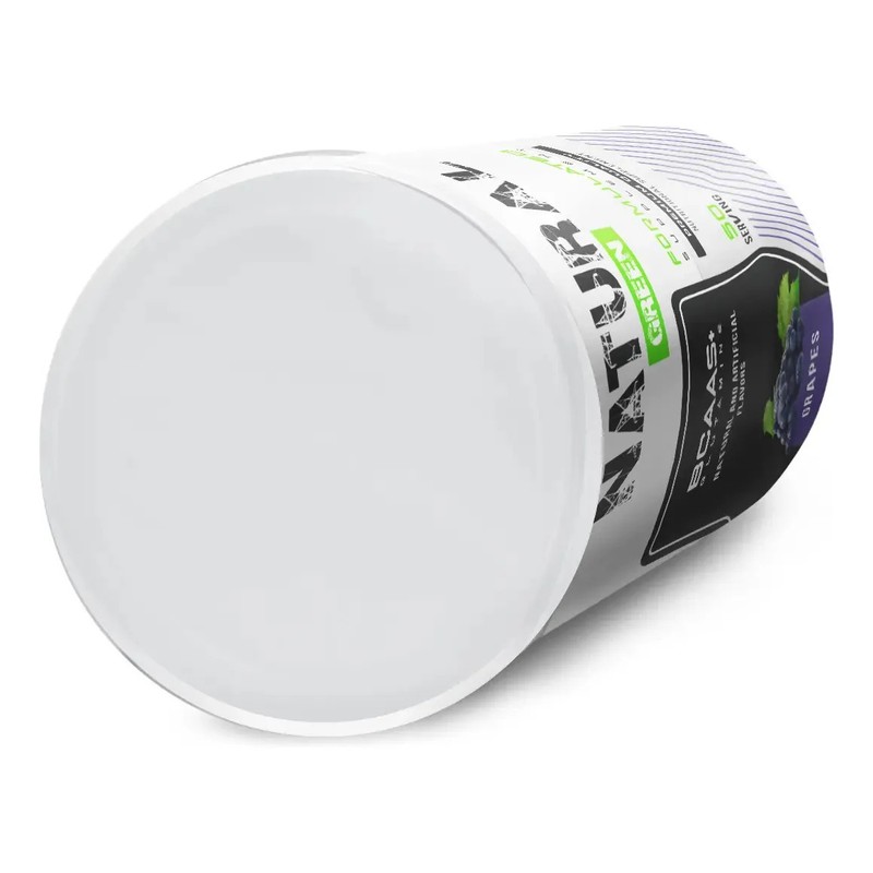 Bcaas Glutamina Aminoácidos Natural Green 500g Sabores Sabor Uva