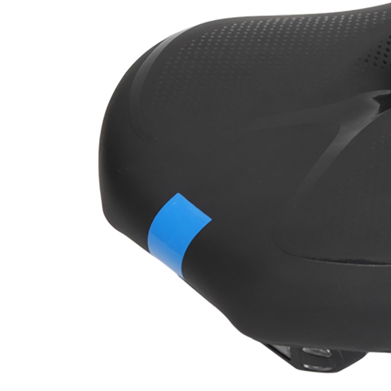 Road Bike Saddle Black Hollow Ergonomic Soft Silicone Sponge Tail