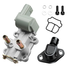 Idle Air Control Valve and Throttle Position Sensor Compatible with 1996 1997 1998 1999 2000 Honda Civic Del Sol CX DX EX HX LX GX, 97-00 EL AC186 AC184 1.6L L4