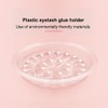Eyelash Glue Holder, 50 Pieces Disposable Eyelash Glue Holder, Transparent