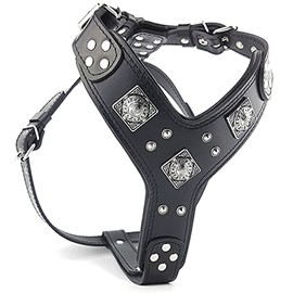 Bestia EROS Big Dog Chest Plate Leather Harness. Padded. Handmade in Europe