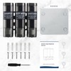 Shampoo and Conditioner Dispenser,GlintGath Shower Dispenser 3 Chamber No Drill