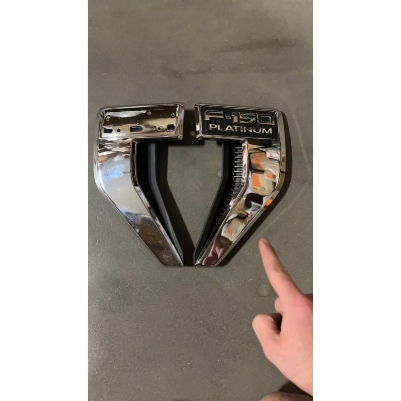 New Fender Emblem Plate Set (LH&RH) for 2021-2023 Ford F150