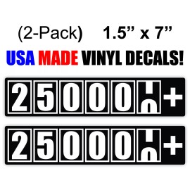 Unbranded/Generic 250000+ Miles Window Decals Bumper Mileage Stickers Truck Diesel 4x4 SUV 250,000