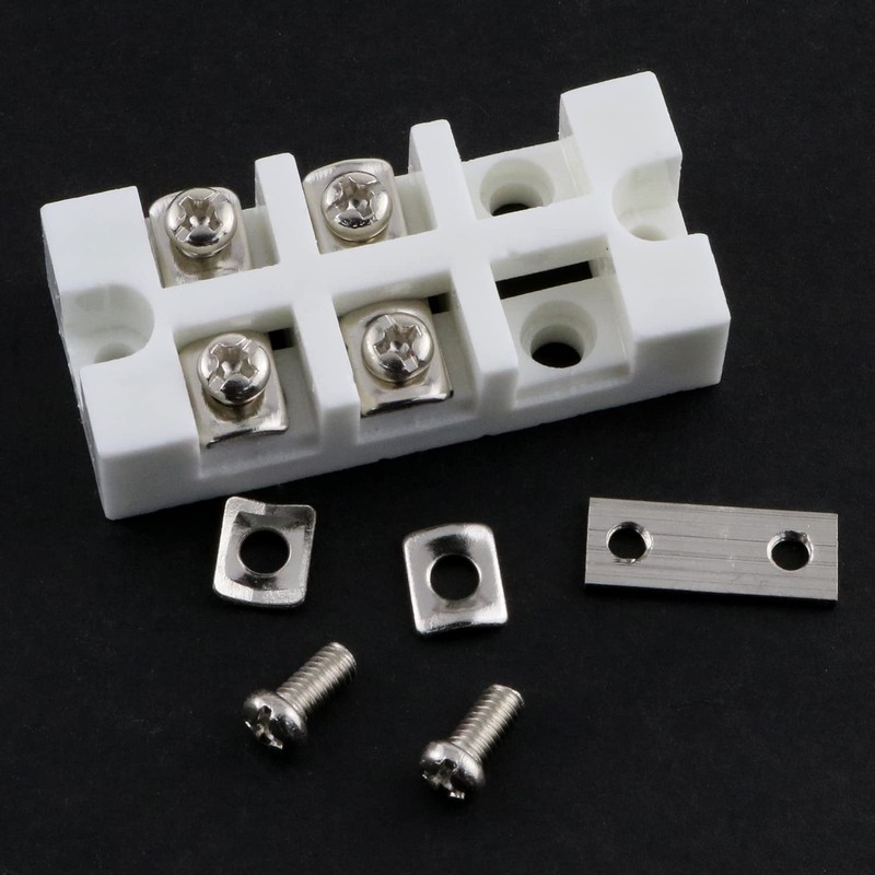 LUORNG 380V 30A 3-Way Electrical Equipment Connectors Ceramics Terminal Block