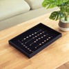 JETEHO Velvet Jewelry Tray for Drawers Black Jewelrys Display Tray