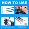 Newdeli Battery Cable Lug Crimping Tool 10-1/0 AWG with Wire