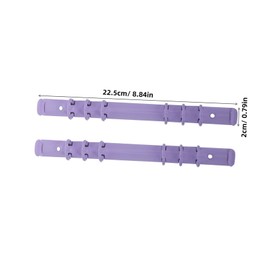Totority 2pcs Metal Binder Rings Ring Removable Mechanism Replacement for Office Documents and Student Notes Sturdy Metal Binding Spines with Purple Color for File Organization