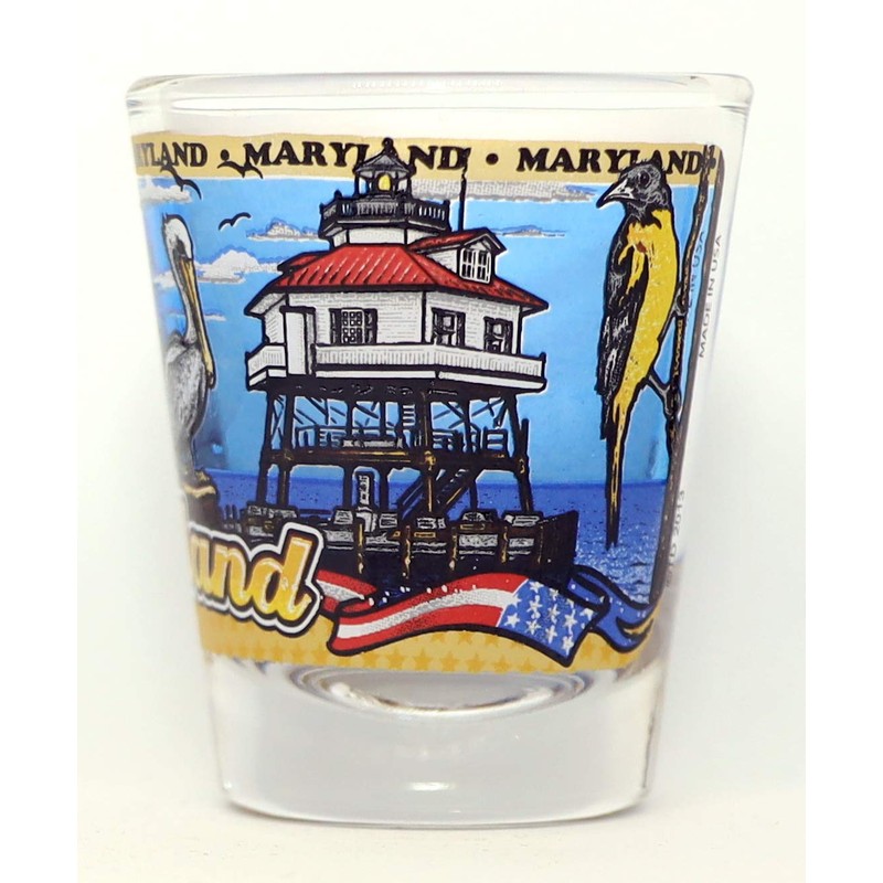 Maryland State Wraparound Shot Glass