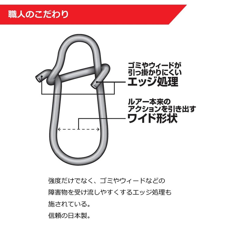 Daiwa Strong Axis Snap, Wide, SS Value