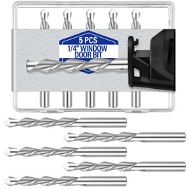 Tondiamo 1/4" Drill Bits Drywall Cutting Bit Hss Twist Drill Bits Router Tools Cut Window and Door Openings in Drywall for Use with Spiral Saw