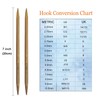 Mdoker Bamboo Double Pointed Knitting Needles Carbonized Bamboo Knitting Needle