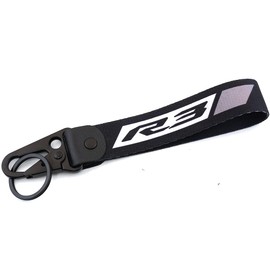 MOWOK For YAMAHA YZF R3 R1 R6 YZFR1 YZFR3 YZFR6 YZF-R1 YZF-R3 YZF-R6 Motorcycle Accessories Key Chain Keyring Keychain, Grey-r3, around 17.5CM