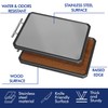 Wood Cutting Board with Handle, Double Sided Cutting Board for