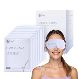 Ditoi Steam Eye Mask, Heated Eye Mask for Sleep,Warm Compress with Hyaluronic Acid,Moist Heat for Dry Eye Relief,Spa,Stye Eye Treatment,Travel Essentials & Relaxation Gifts,Lavender 10 Packs