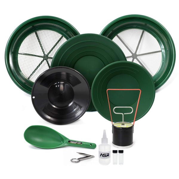 ASR Outdoor 11pc Gold Rush Gold Prospecting Kit 1/8 &