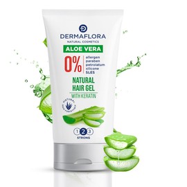 Aloe Vera Hair Gel with Keratin – 150ml | Lightweight Styling Gel for Men & Women | Flexible Hold, Paraben-Free