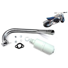Exhaust With Muffler for: Coleman CT200U-EX Camo 196cc/6.5HP Gas mini bike.