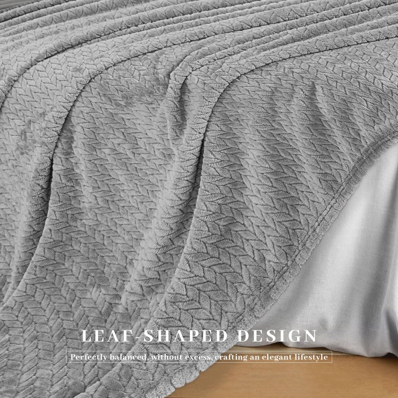 Homebliss Cuddly Blanket, 130 x 150 cm, Fluffy Fleece Blanket,