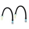 2PCS 12in Oxygen Sensor Wiring Harness Aging Resistant Black Replacement