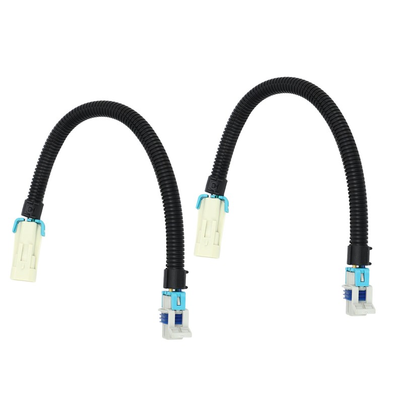 2PCS 12in Oxygen Sensor Wiring Harness Aging Resistant Black Replacement