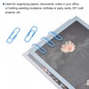 sourcing map Paper Clips Small Size 1.1 Inch Vinyl Coated