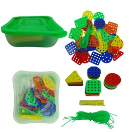 edudak Formas Perforadas de Ensarte Blocks construcción, Juego Educativo, Juego de ensamble, Juegos para niños y niñas, Bloques de construcción, Juegos de construcción, Regalos para niños y niñas