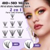 Kit De Extensiones De Pestañas 40d+50d Diy B&q Bq Lash