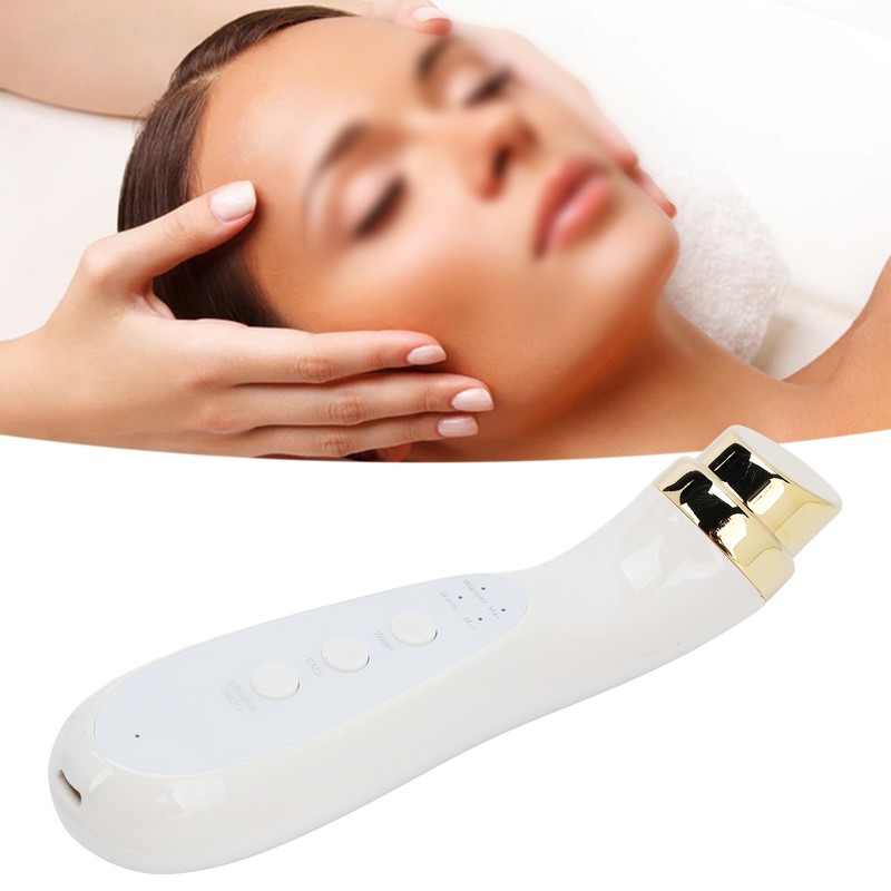 Facial Beauty Massager Hot Compress Vibration EMS Microcurrent Skin Tightening
