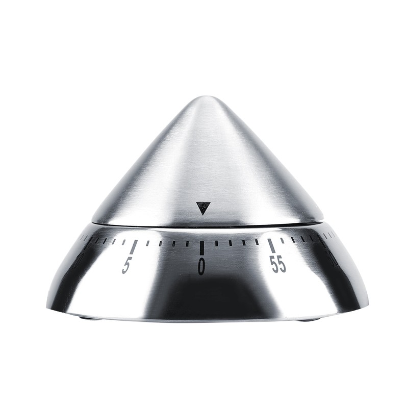 Fashionable Stainless Steel 60 Minutes Count Down Mechanical Cooking Timer