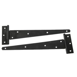 2x 12" Tee Hinges, Shed Door Hinge, Gate Hinge, Black