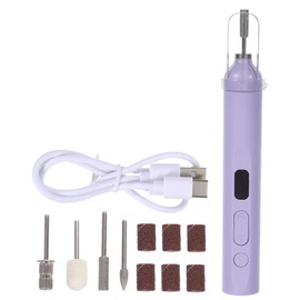 Hohopeti Electric Nail Drill Machine Portable Nail File Kit with Fast Drying Lamp Compact Nail Grinder for Manicure and for Home and Salon Use