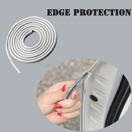Piburth Car Door Edge Guards, 16Ft Rubber Seal Car Door Edge Trim, U Shape Door Edge Protector Guard, Aluminum Weather Proofing Automotive Door Edge Molding Protection for Most Car (Gray)