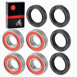 Front Wheel Bearings and Seals Kit For HONDA Recon 250 TRX250TE TRX250TM 1997-2018 TRX200D 1990-1997 TRX350TE TRX350TM 2000-2006