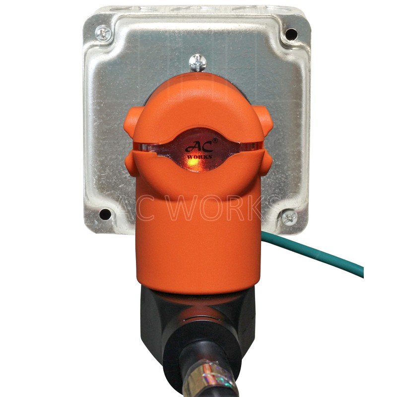 AC WORKS 30 Amp 3-Prong Dryer Wall Outlet Adapter (To