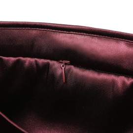 Luxury Silk Purse Organizer for Carryall PM - Silky Smooth Handbag Insert with Hidden Zipper, Lightweight and Supportive Tote Shaper for Elegant Storage(Purple)