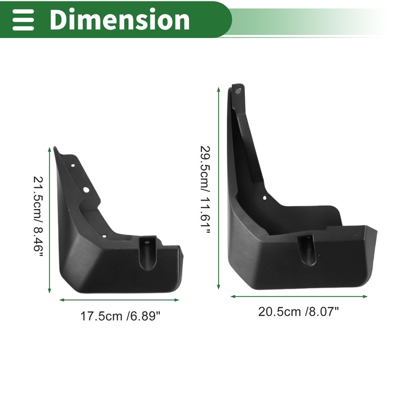 Motoforti Mud Flaps Splash Guards Mud Guards for Ford Focus