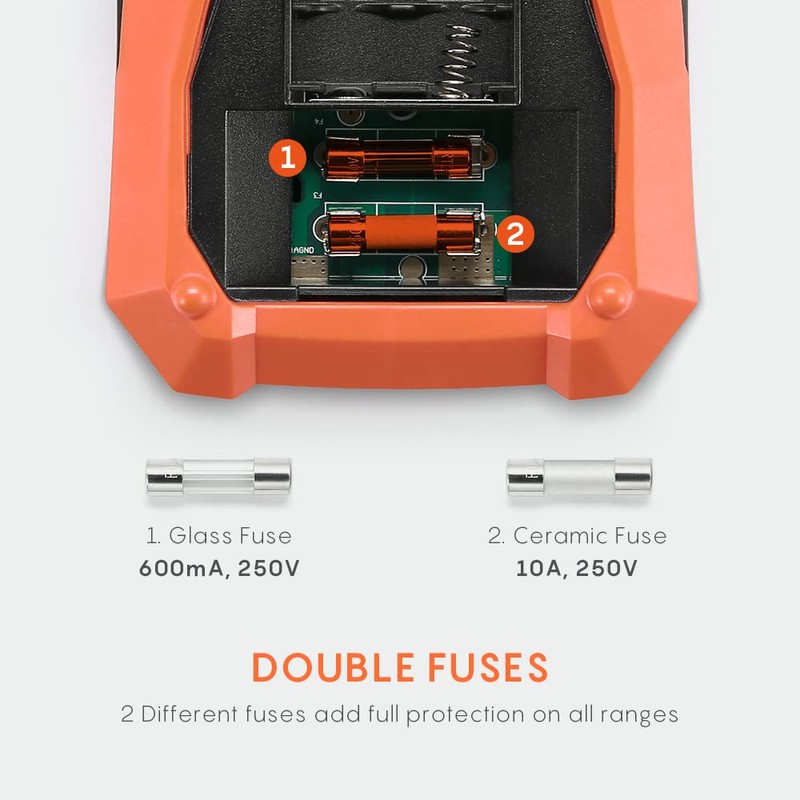 Crenova Digital Multimeter, 6000 Counts Multi Testers, Auto-Ranging TRMS Voltmeter