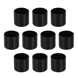 sourcing map 20 Pcs 1.1 x 1.1 Inch Round PVC Furniture Leg Caps, Chair Leg Floor Protector for Patio, Indoor Chair, Table, Bed and Cabinet, Black