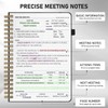 WEMATE Meeting Notebook for Work B5 (7"x10") - PU Leather